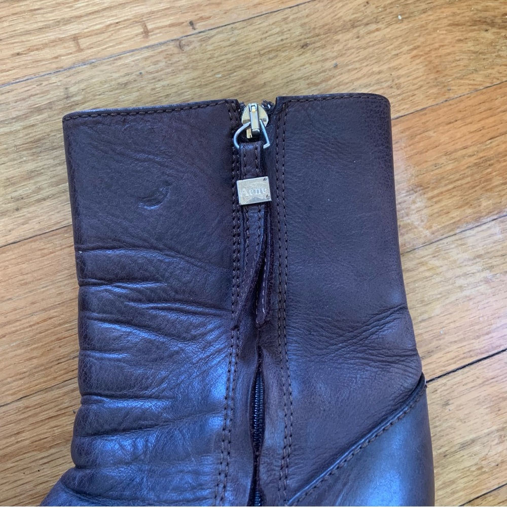 acne studios Brown Platform Boots - Picture 5 of 6